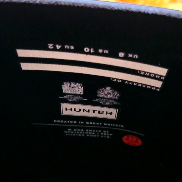 Hunter Boots Biker Moto Style Size 10 - Picture 4 of 8